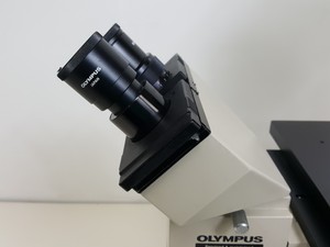 Thumbnail image of Olympus IMT-2 Microscope w/ 4 x Objectives - LWD CDPlan 40PL, 20PL,  SPlan 10PL