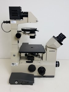 Thumbnail image of Olympus IMT-2 Microscope w/ 4 x Objectives - LWD CDPlan 40PL, 20PL,  SPlan 10PL