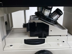 Thumbnail image of Olympus IMT-2 Microscope w/ 4 x Objectives - LWD CDPlan 40PL, 20PL,  SPlan 10PL