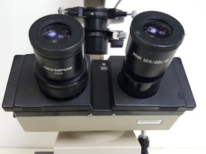 Thumbnail image of Olympus IMT-2 Microscope w/ 4 x Objectives - LWD CDPlan 40PL, 20PL,  SPlan 10PL