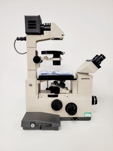 Thumbnail image of Olympus IMT-2 Microscope w/ 4 x Objectives - LWD CDPlan 40PL, 20PL,  SPlan 10PL