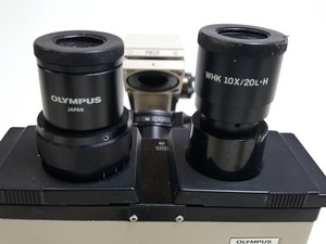 Thumbnail image of Olympus IMT-2 Microscope w/ 4 x Objectives - LWD CDPlan 40PL, 20PL,  SPlan 10PL