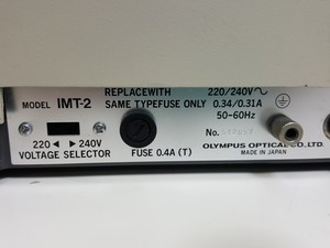 Thumbnail image of Olympus IMT-2 Microscope w/ 4 x Objectives - LWD CDPlan 40PL, 20PL,  SPlan 10PL
