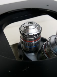 Thumbnail image of Olympus IMT-2 Microscope w/ 4 x Objectives - LWD CDPlan 40PL, 20PL,  SPlan 10PL