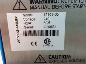 Thumbnail image of Cole Parmer Circulating Bath with Polystat Temperature Controller 12108-35 Lab