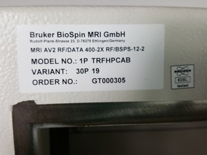 Thumbnail image of Bruker BioSpec Avance 2 MRI AV2 RF/DATA 400-2X RF/BSPS-12-2  1P TRFHPCAB Lab
