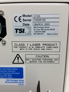 Thumbnail image of TSI Condensation Particle Counter Model - 3785 Lab