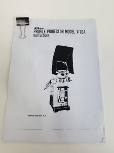 Thumbnail image of Nikon Profile Projector Model V-16D Lab 