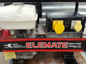 Thumbnail image of Elemate High Quality Petrol Generator Model GEH-7500 with Honda GX390 Engine 