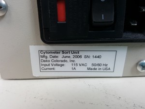 Thumbnail image of Parts of a Melles Griot Coherent MoFlo Laser Cytomation System Lab