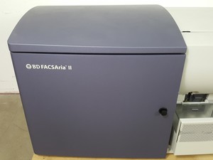 Thumbnail image of BD Biosciences FACSAria II Cell Sorter with Fluidics Cart and Buffalo Filter Lab