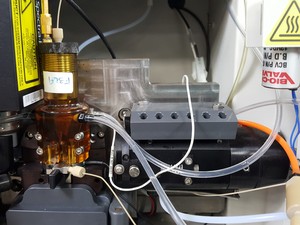 Thumbnail image of BD Biosciences FACSAria II Cell Sorter with Fluidics Cart and Buffalo Filter Lab