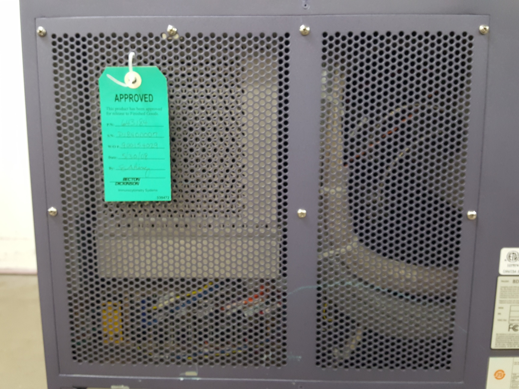 Image of BD Biosciences FACSAria II Cell Sorter with Fluidics Cart and Buffalo Filter Lab