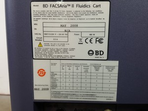 Thumbnail image of BD Biosciences FACSAria II Cell Sorter with Fluidics Cart and Buffalo Filter Lab