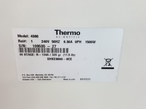 Thumbnail image of Thermo Scientific MaxQ 6000 Refrigerated Incubator Shaker SHKE6000-8CE Faulty