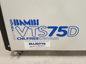 Thumbnail image of Bambi VTS75D Oil Free Dry Air Silent Air Compressor Lab