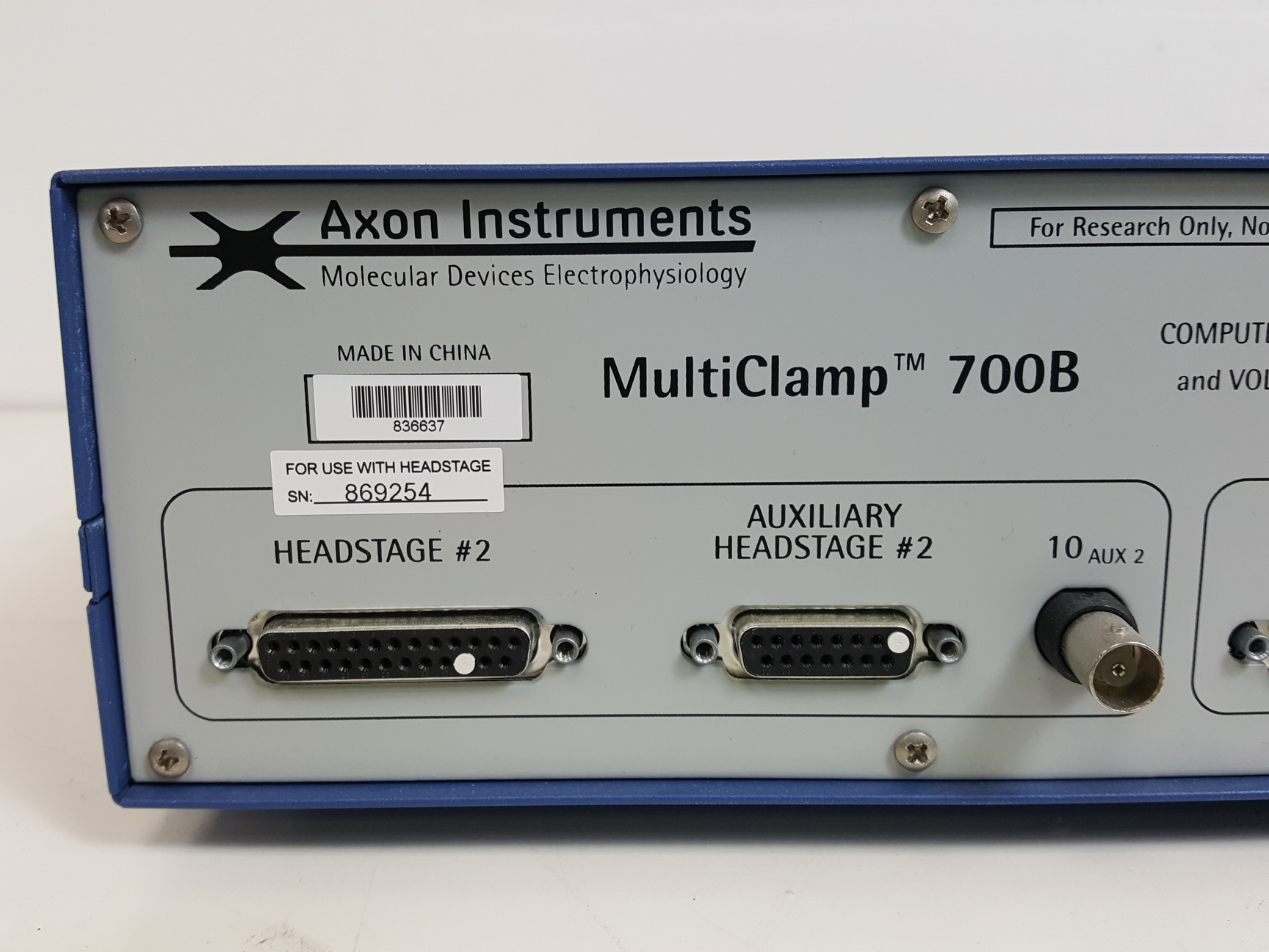 Image of Axon Instruments Molecular Devices Multiclamp 700B  &  Digidata 1550A Lab 
