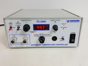 Thumbnail image of Warner Instruments TC-324C Automatic Temperature Controller w/ BSC-HT Haas Top 