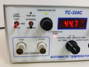 Thumbnail image of Warner Instruments TC-324C Automatic Temperature Controller w/ BSC-HT Haas Top 