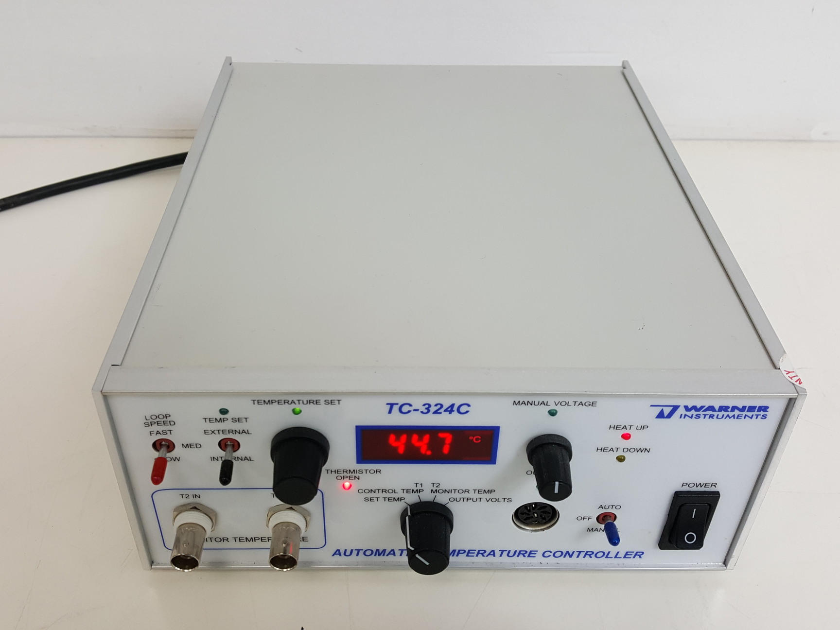 Image of Warner Instruments TC-324C Automatic Temperature Controller w/ BSC-HT Haas Top 