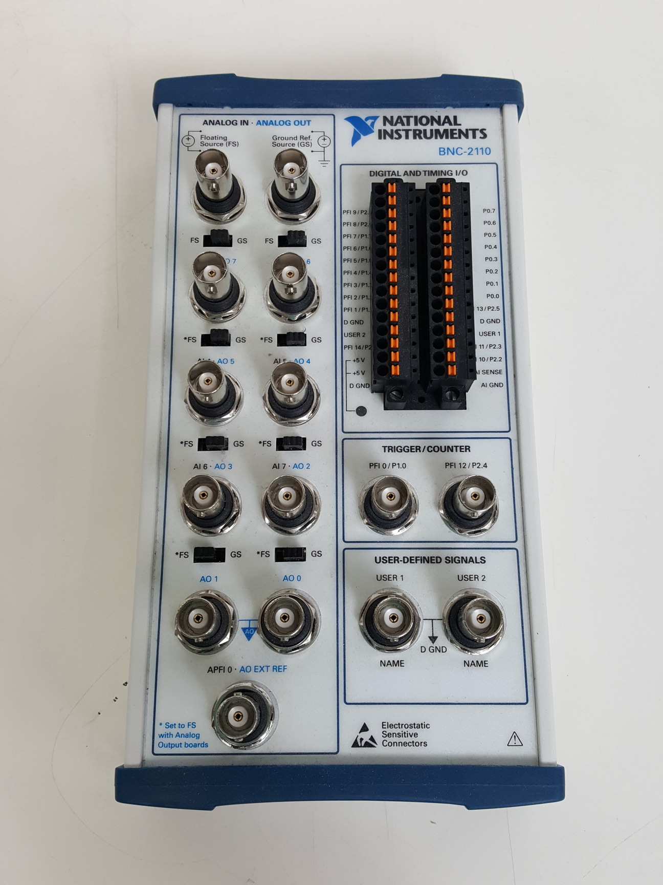 Image of National Instruments BNC-2110 & 2120 Terminal and Connector Block Units Lab