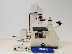 Thumbnail image of Zeiss Axiovert 10 Inverted Microscope with 2 x Objectives Ph 1 Plan-NEOFLUAR 