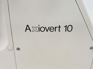 Thumbnail image of Zeiss Axiovert 10 Inverted Microscope with 2 x Objectives Ph 1 Plan-NEOFLUAR 