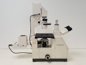 Thumbnail image of Zeiss Axiovert 10 Inverted Microscope with 2 x Objectives Ph 1 Plan-NEOFLUAR 