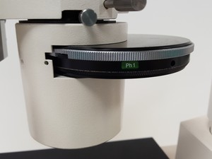 Thumbnail image of Zeiss Axiovert 10 Inverted Microscope with 2 x Objectives Ph 1 Plan-NEOFLUAR 
