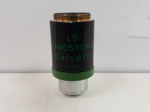 Thumbnail image of Zeiss Axiovert 10 Inverted Microscope with 2 x Objectives Ph 1 Plan-NEOFLUAR 