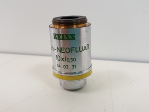 Thumbnail image of Zeiss Axiovert 10 Inverted Microscope with 2 x Objectives Ph 1 Plan-NEOFLUAR 