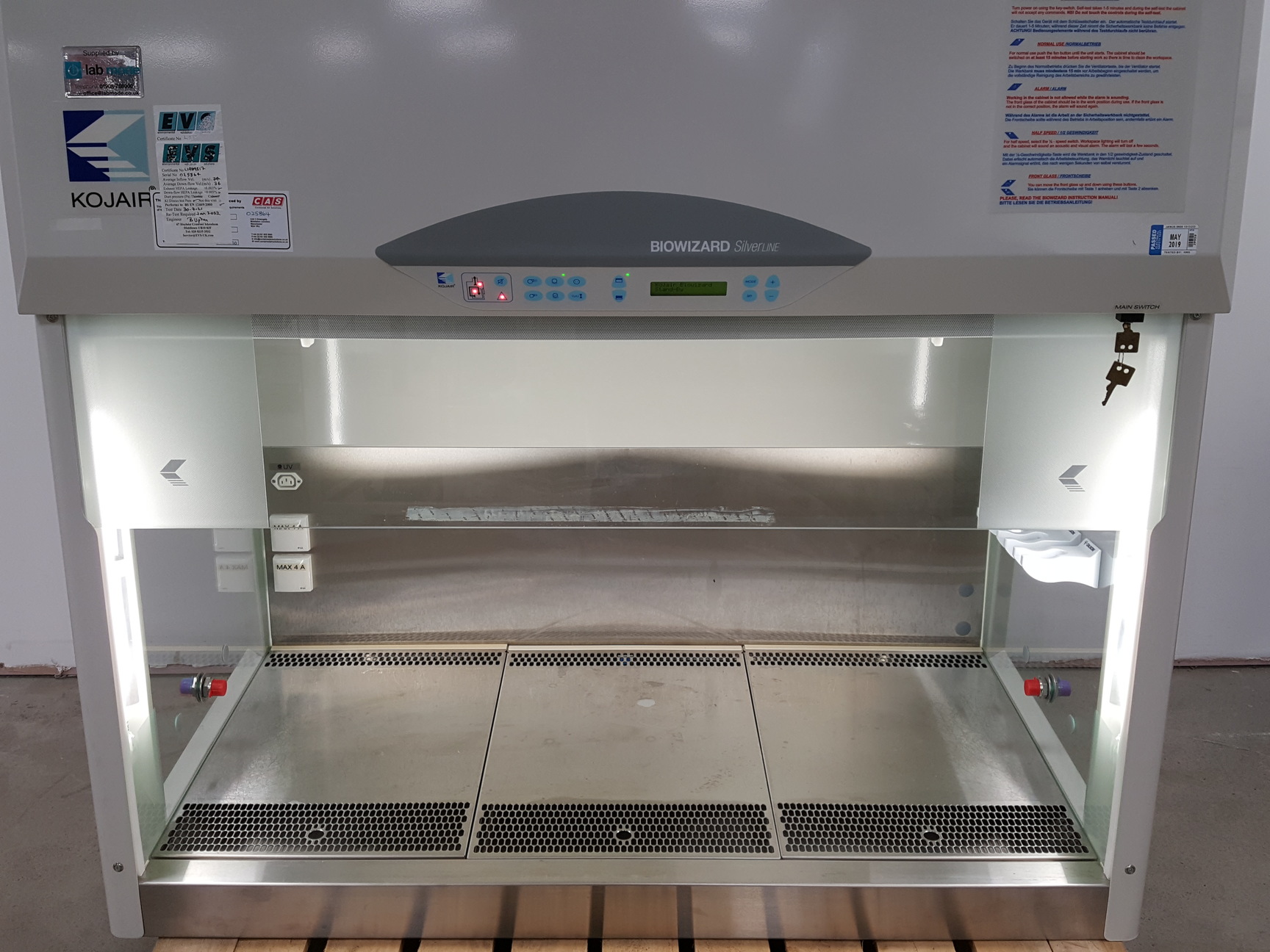 Image of KOJAIR Benchtop Safety Cabinet - SL-130 DEF Blue Series Class II Double HEPA Lab