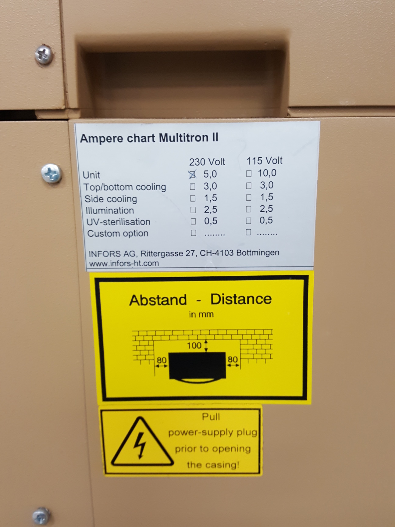 Image of Infors HT Multitron Standard Triple Stacked Incubator Shaker Lab