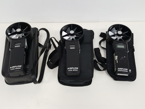 Thumbnail image of 3 x AIRFLOW Air Velocity Meters  Model LCA 6000 Lab