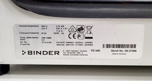 Thumbnail image of Binder Double Door Laboratory Oven Model - FD 240 Lab