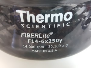Thumbnail image of Thermo Scientific Fiberlite F14-6X250y Centrifuge Rotor 14,000rpm 30,100 x g Lab