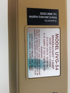 Thumbnail image of Pair of Ultra-Violet Prod Inc UV Lamps - Blak-Ray UVL-21, Mineralight UVG-54 Lab