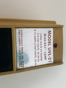 Thumbnail image of Pair of Ultra-Violet Prod Inc UV Lamps - Blak-Ray UVL-21, Mineralight UVG-54 Lab