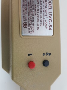 Thumbnail image of Pair of Ultra-Violet Prod Inc UV Lamps - Blak-Ray UVL-21, Mineralight UVG-54 Lab