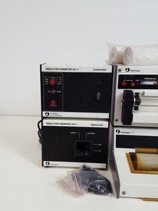 Thumbnail image of Pharmacia LKB FPLC System - P-500, FRAC-100, P-50, UV-1, LCC-500 & Accessories 