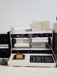 Thumbnail image of Pharmacia LKB FPLC System - P-500, FRAC-100, P-50, UV-1, LCC-500 & Accessories 