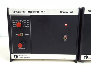 Thumbnail image of Pharmacia LKB FPLC System - P-500, FRAC-100, P-50, UV-1, LCC-500 & Accessories 