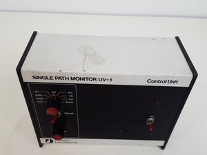 Thumbnail image of Pharmacia LKB FPLC System - P-500, FRAC-100, P-50, UV-1, LCC-500 & Accessories 