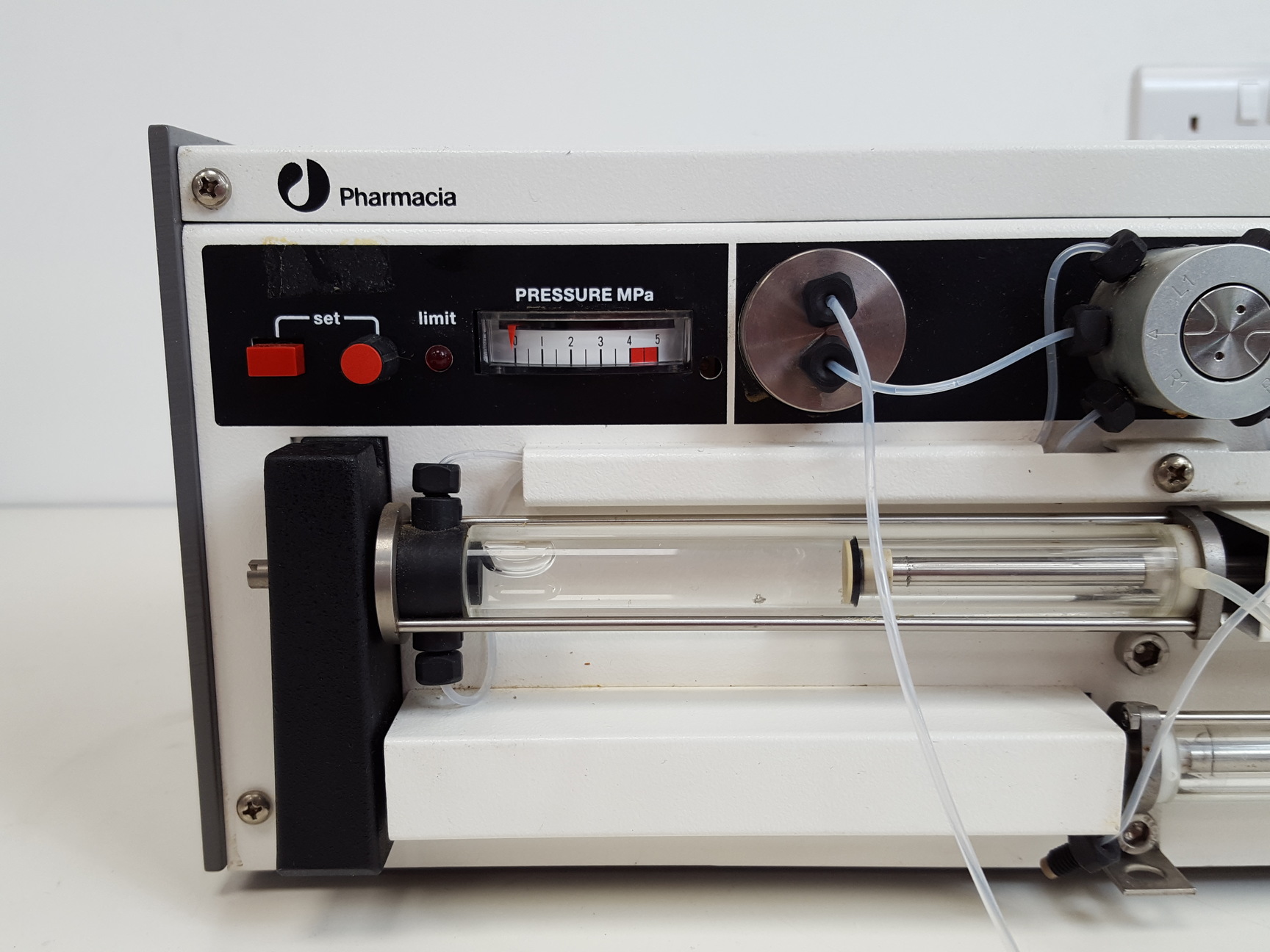 Image of Pharmacia LKB FPLC System - P-500, FRAC-100, P-50, UV-1, LCC-500 & Accessories 
