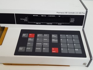 Thumbnail image of Pharmacia LKB FPLC System - P-500, FRAC-100, P-50, UV-1, LCC-500 & Accessories 
