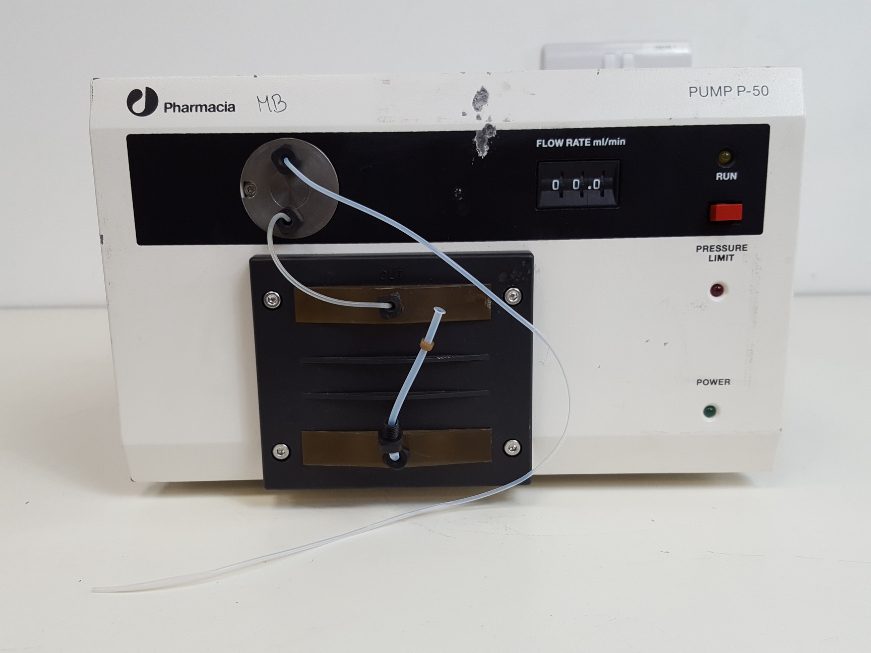 Image of Pharmacia LKB FPLC System - P-500, FRAC-100, P-50, UV-1, LCC-500 & Accessories 
