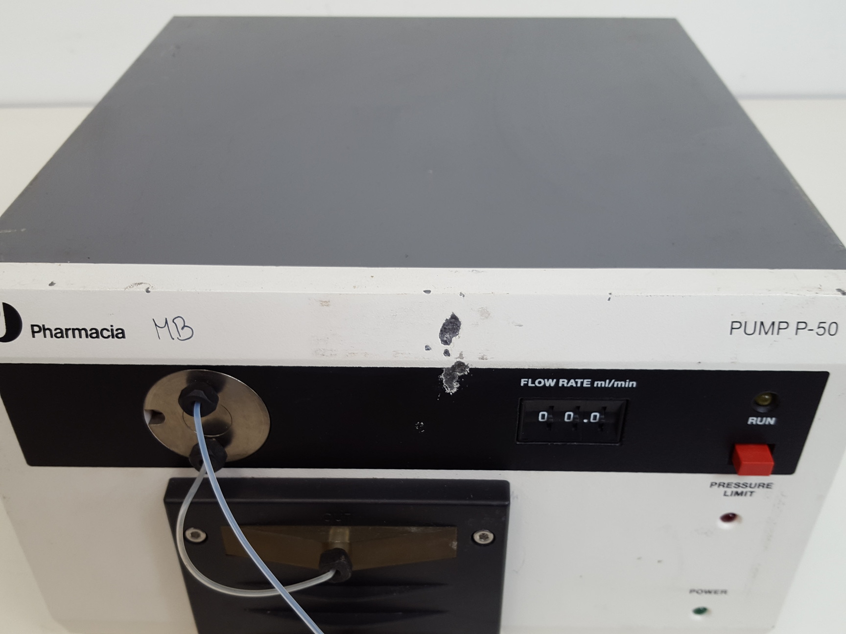 Image of Pharmacia LKB FPLC System - P-500, FRAC-100, P-50, UV-1, LCC-500 & Accessories 