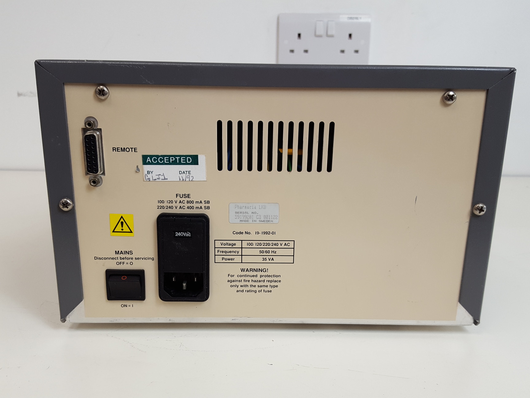Image of Pharmacia LKB FPLC System - P-500, FRAC-100, P-50, UV-1, LCC-500 & Accessories 