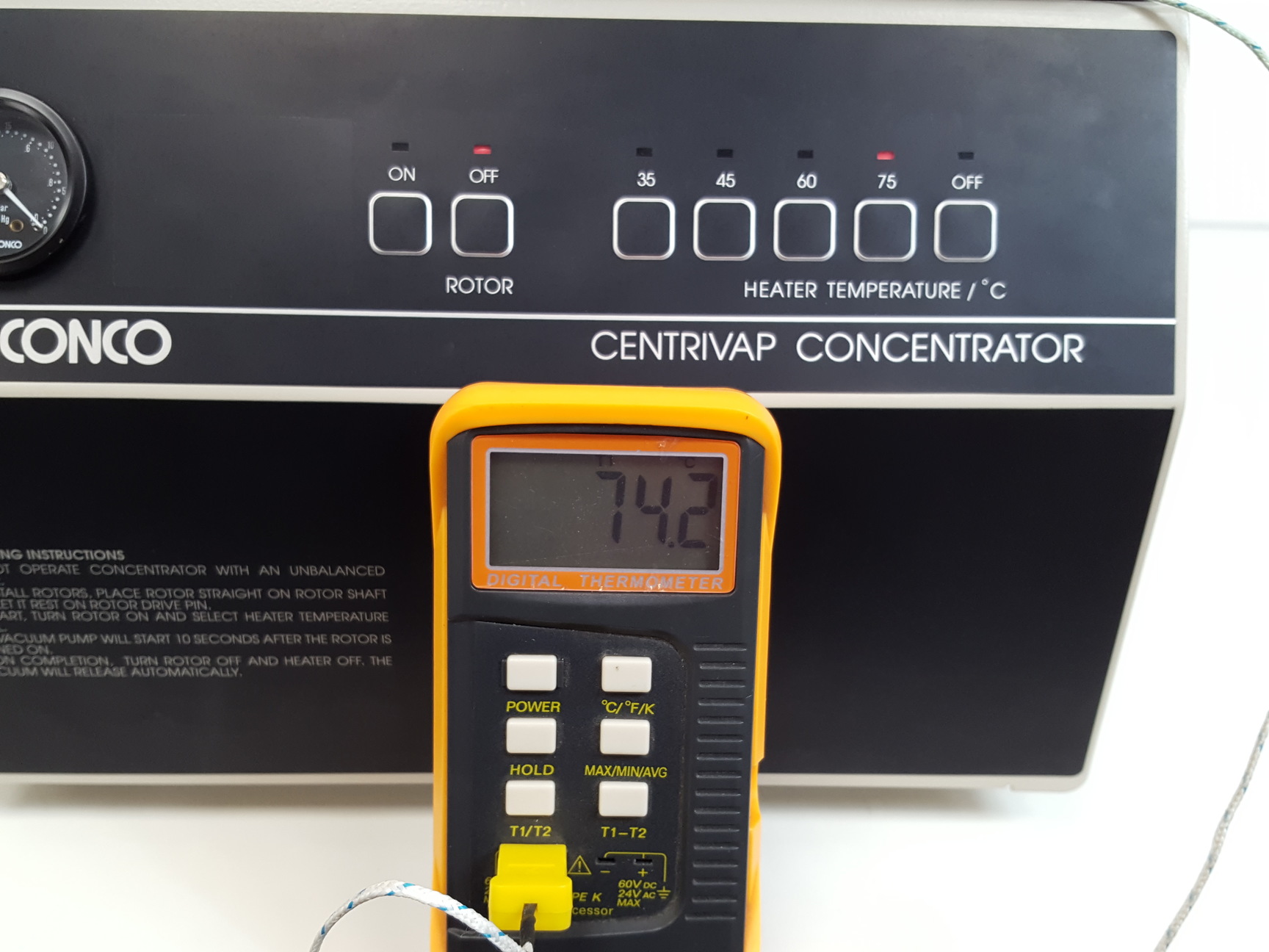 Image of LABCONCO Centrivap Concentrator Model: 78100-01 & CentriZap Strobe Gun Lab