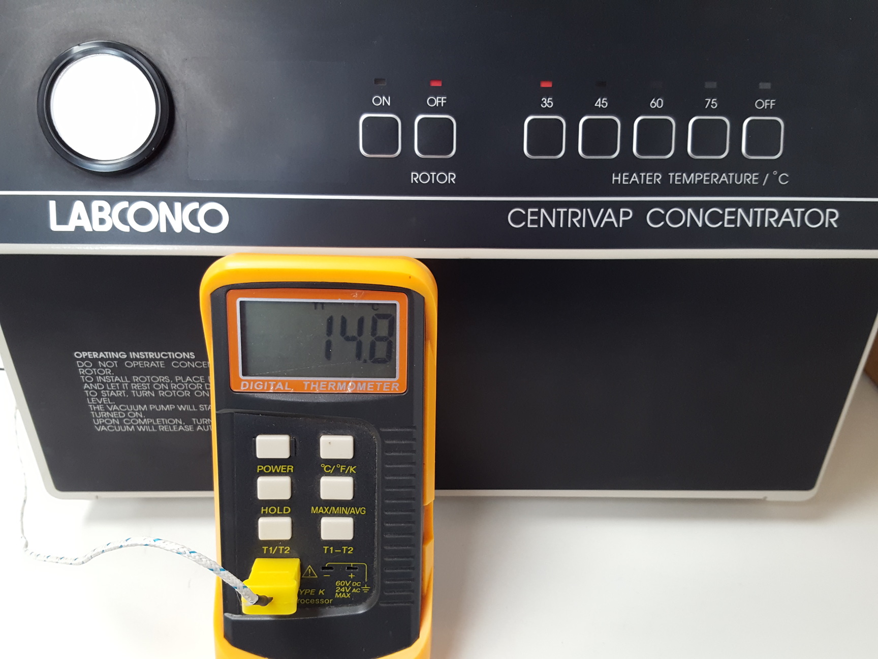Image of LABCONCO Centrivap Concentrator Model: 78100-01 & CentriZap Strobe Gun Lab